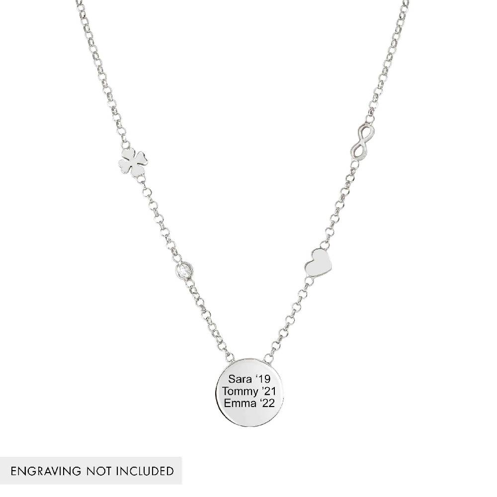 Nomination Collana Messaggi d'amore Tondo incidibile e mix simboli Negozio