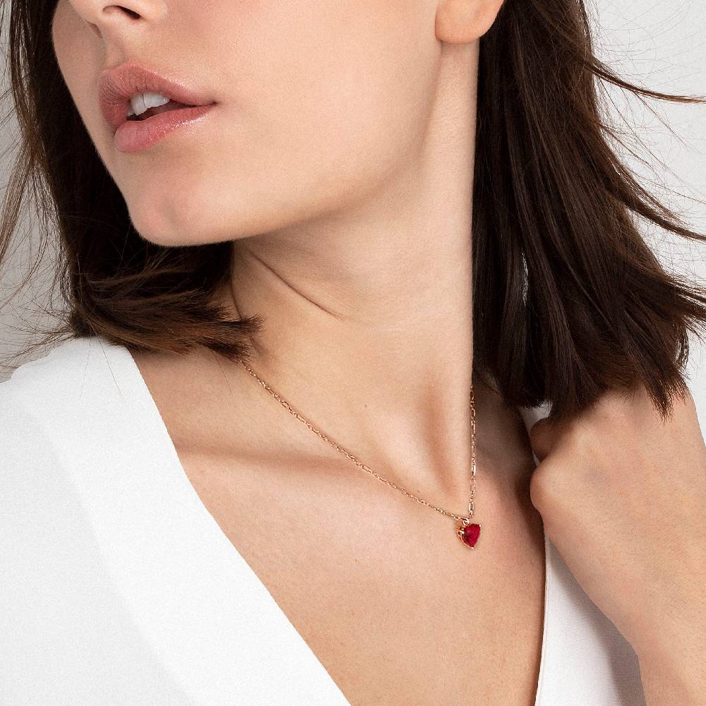 Nomination Collana SweetRock argento cuore bianco Negozio
