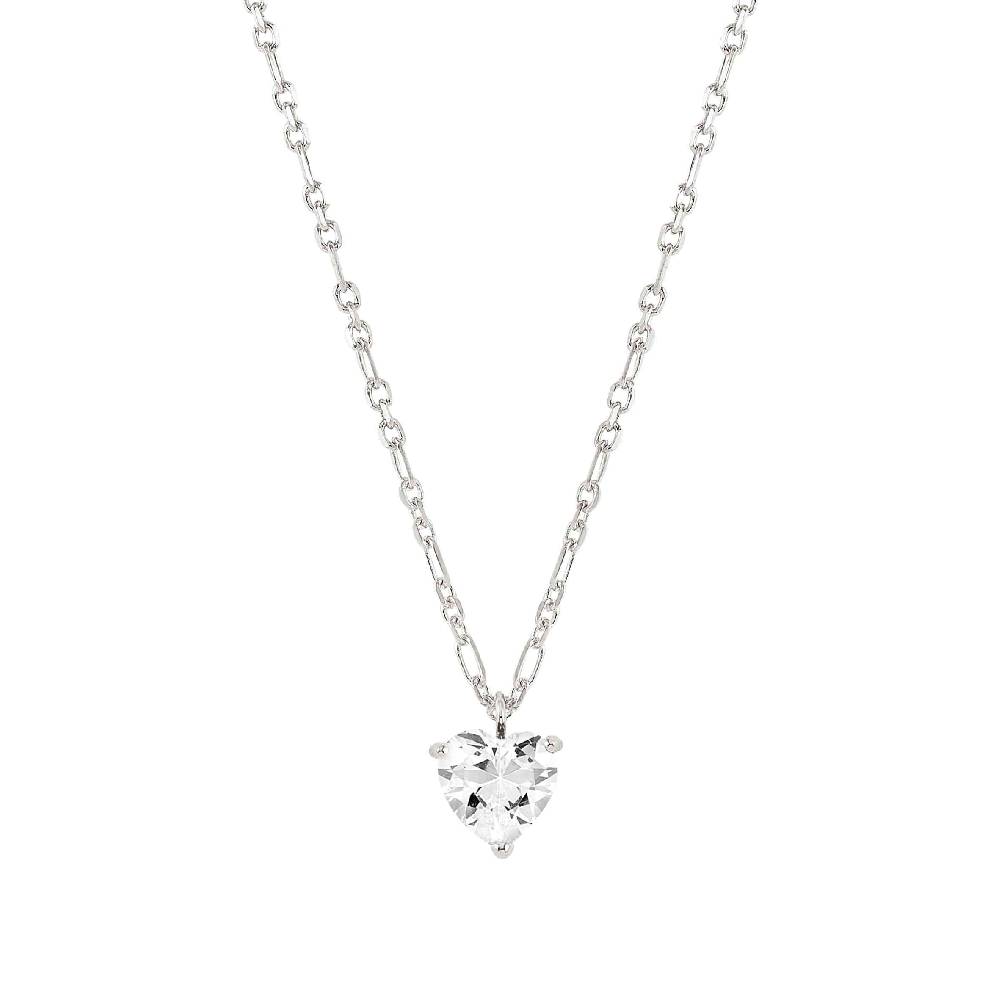 Nomination Collana SweetRock argento cuore bianco Negozio