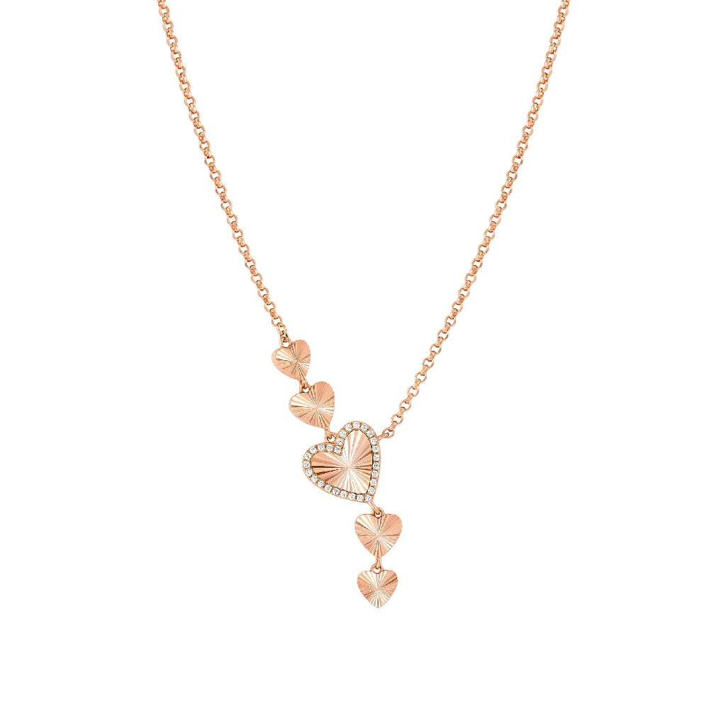 Nomination Collana TrueJoy con Cuori diamantati Pezzi Unici
