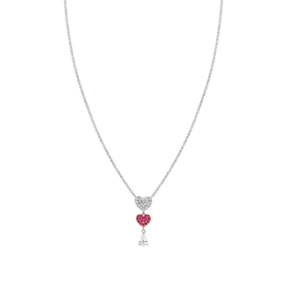 Nomination Collana Lucentissima Cuori e Cubic Zirconia a goccia Fino Al -60%
