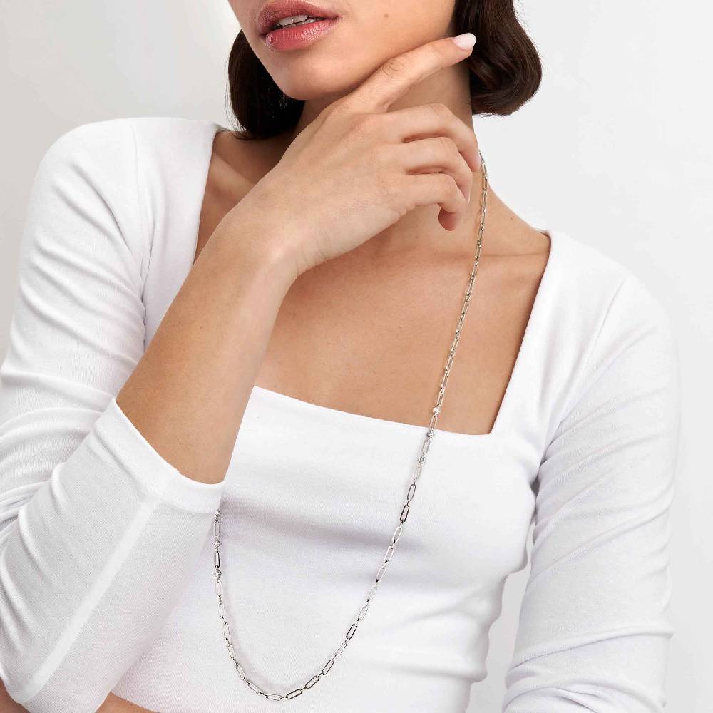 Nomination Collana Chainsofstyle lunga con Cubic Zirconia Shopping Online