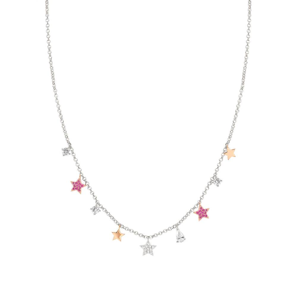 Nomination Collana Lucentissima Mix Pendenti Stelle e Cubic Zirconia Prezzo Ridotto