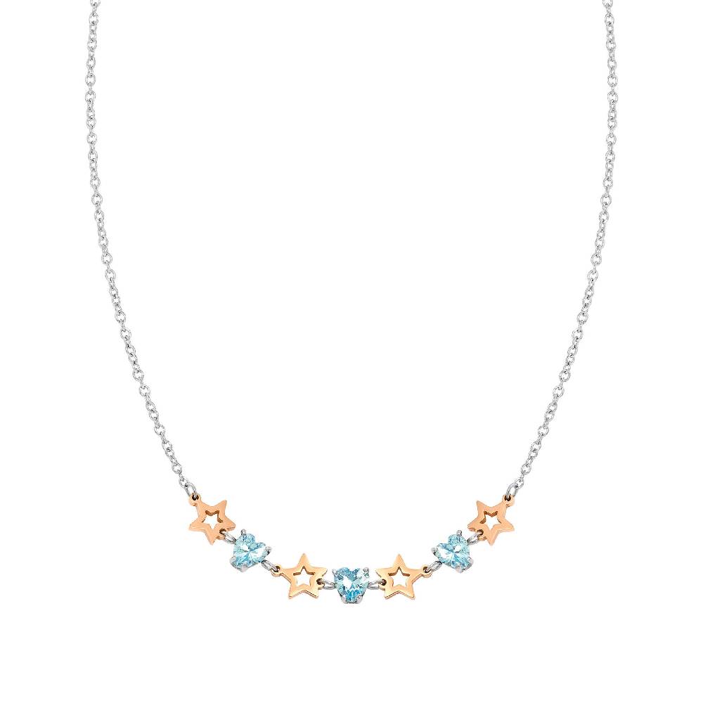 Nomination Collana Principessina pietre celesti e stelle Novità