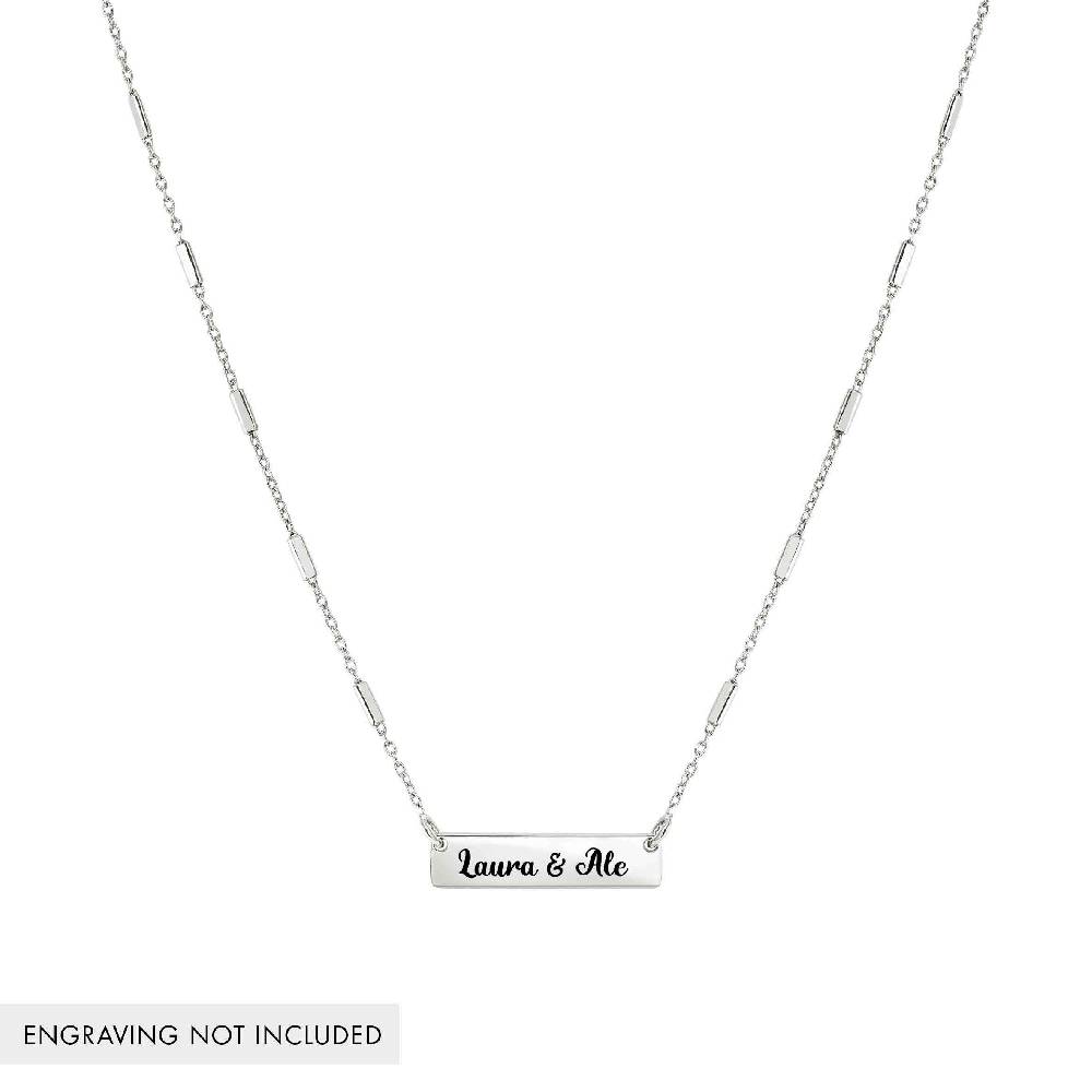 Nomination Collana Messaggi d'amore con Centrale incidibile Economico