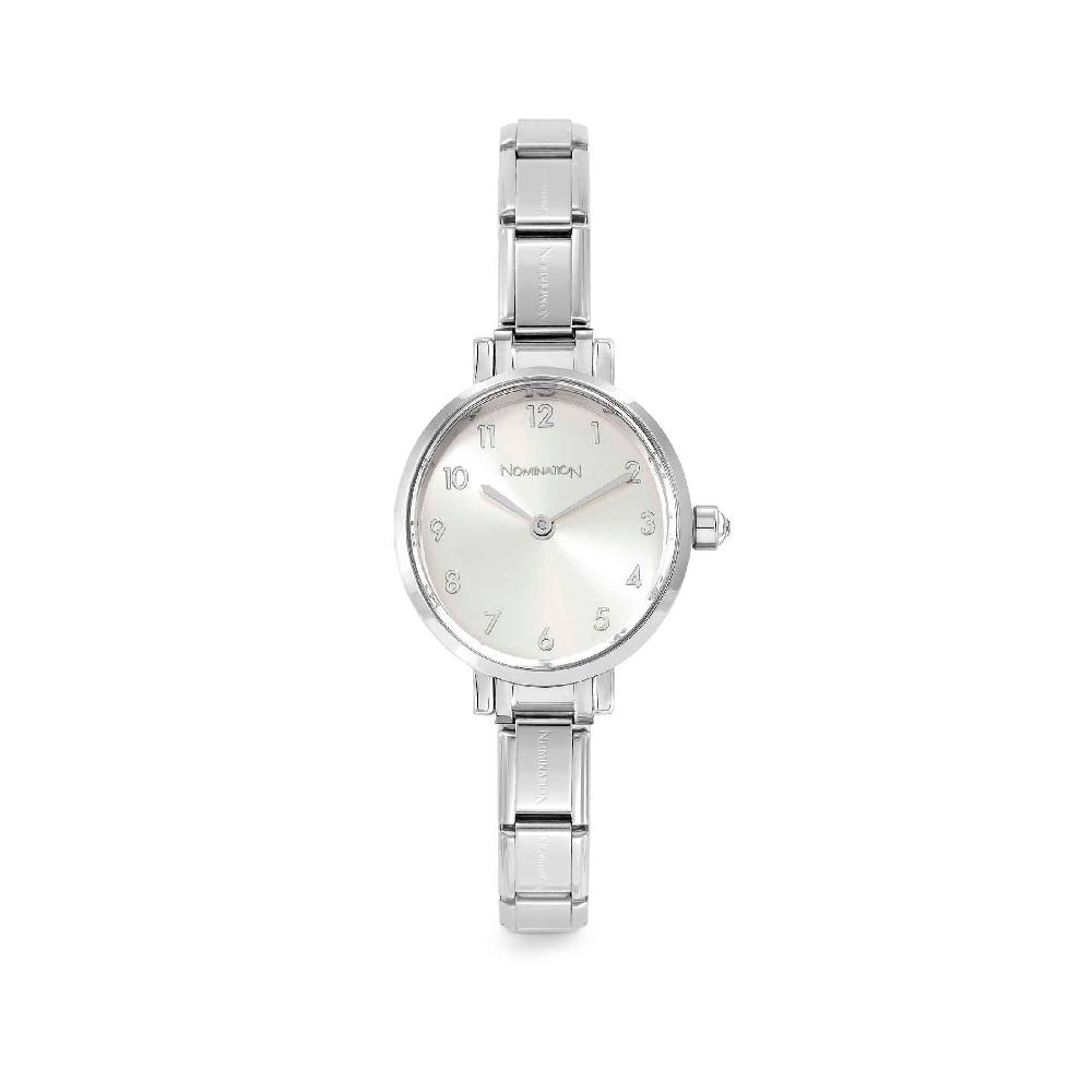 Nomination Orologio Composable con Quadrante Argento Sunray Ovale Vendita Calda