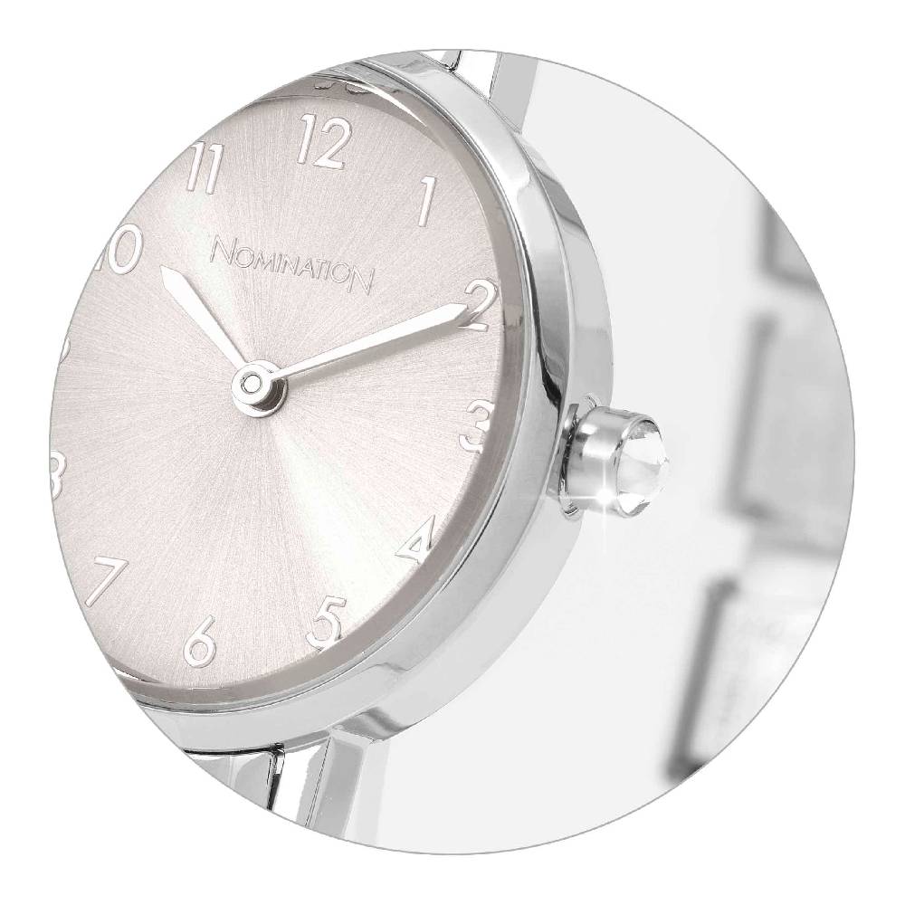 Nomination Orologio Composable con Quadrante Argento Sunray Ovale Vendita Calda