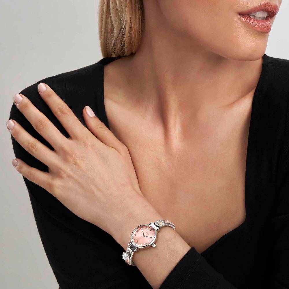 Nomination Orologio Time Quadrante Ovale Rosa e 4 Link decorati sul Cinturino 2025