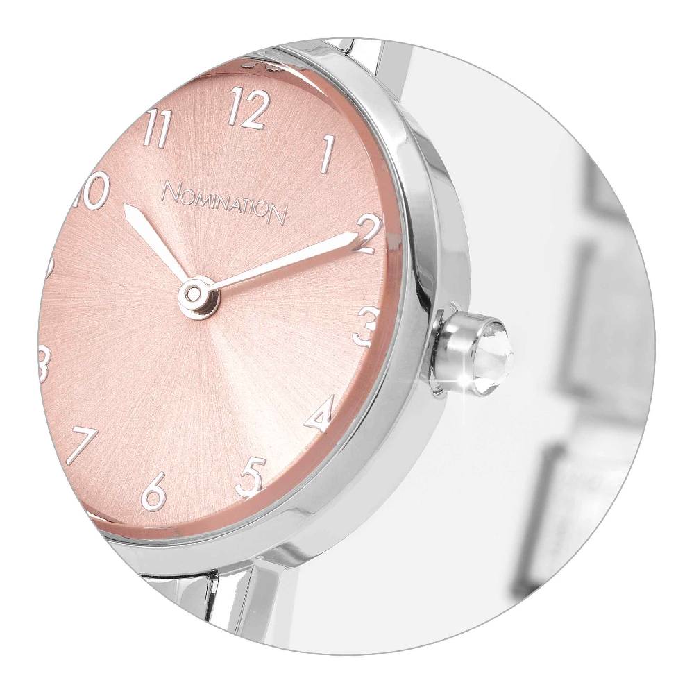 Nomination Orologio Time Quadrante Ovale Rosa e 4 Link decorati sul Cinturino 2025
