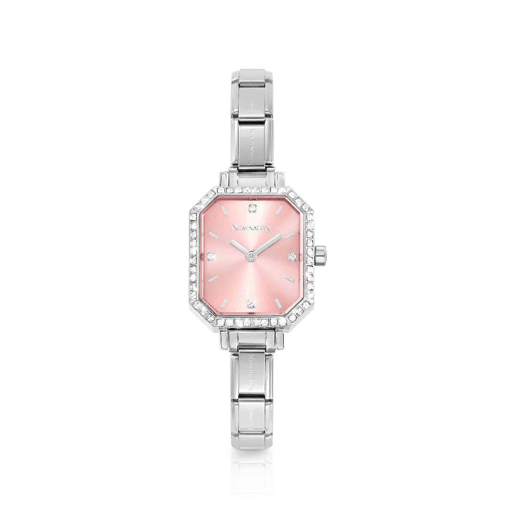 Nomination Orologio Composable Paris con Pietre rosa Vendita