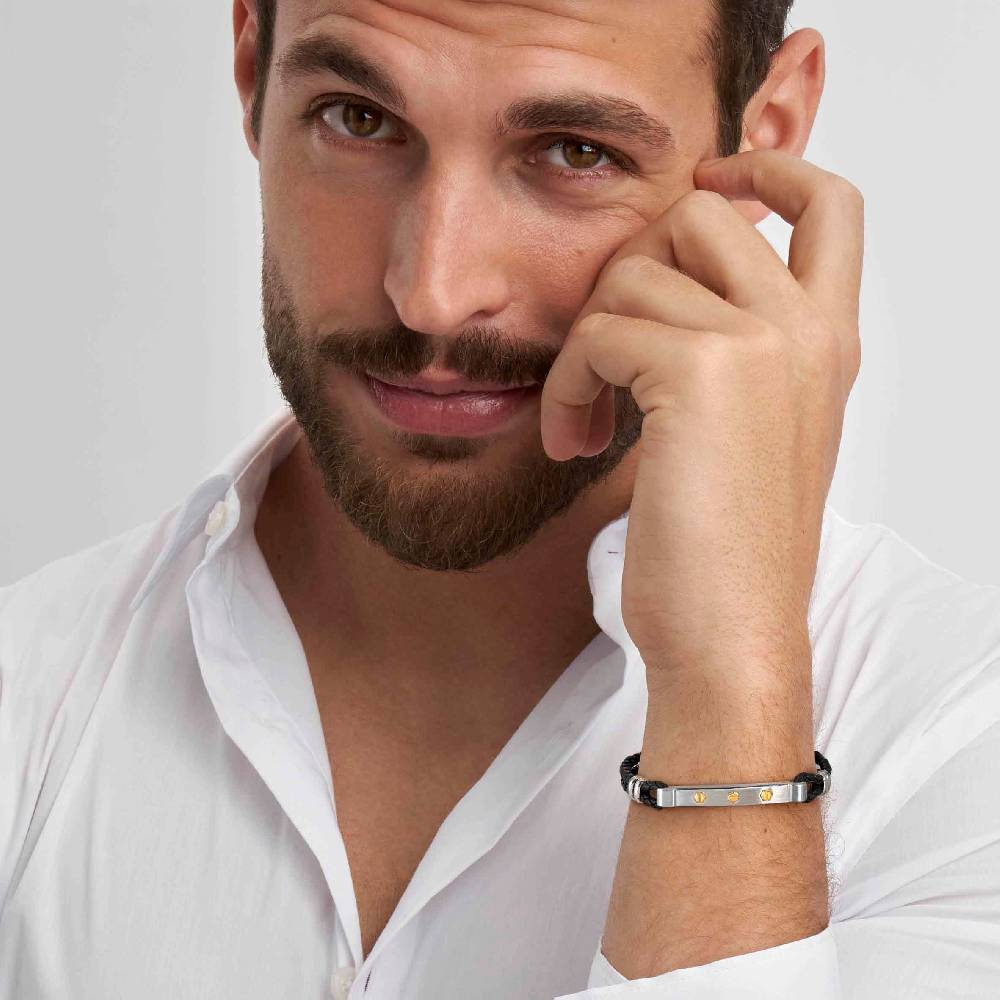 Nomination Bracciale Manvision con viti esagonali oro Economico