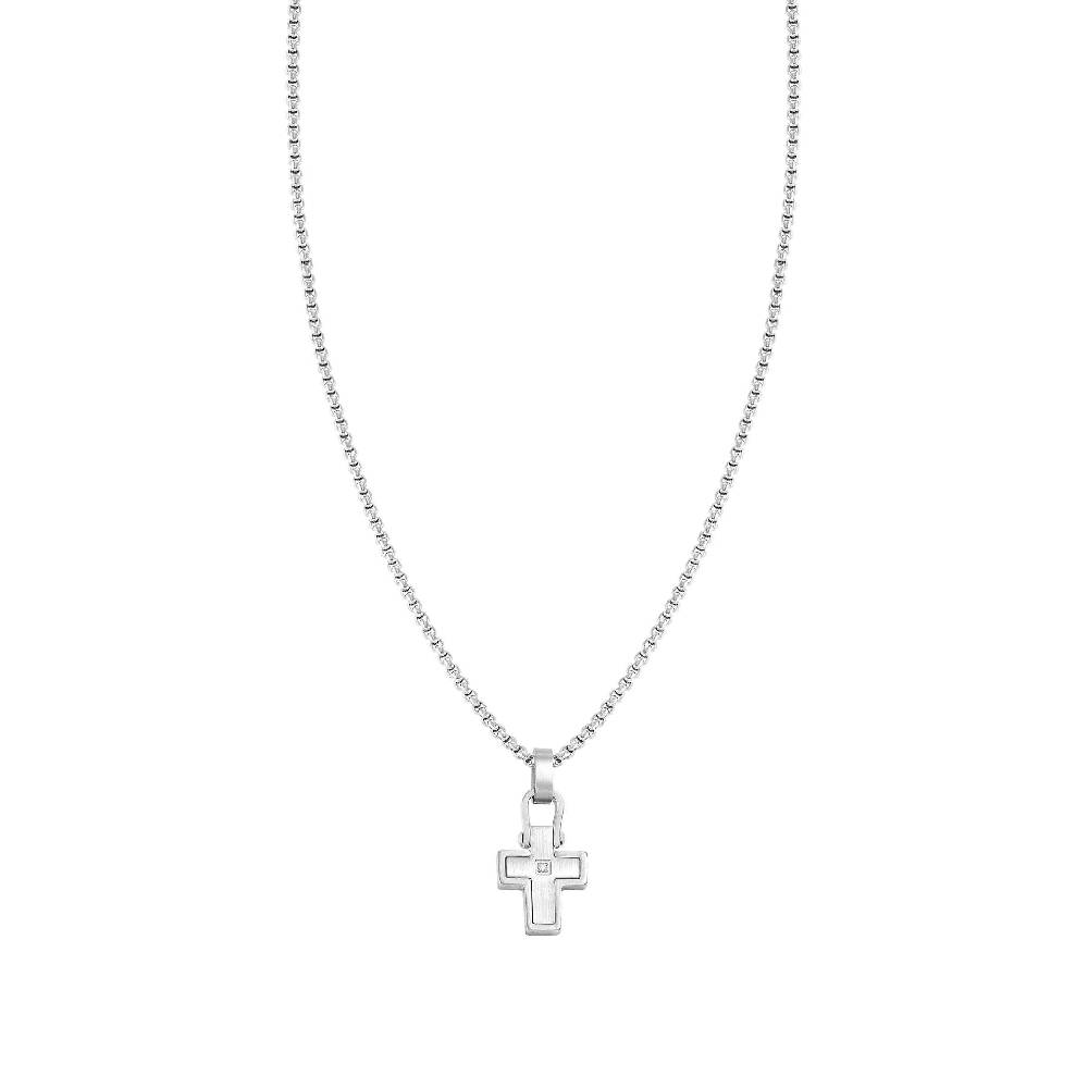 Nomination Collana ManVision con pendente Croce e Zircone Saldi