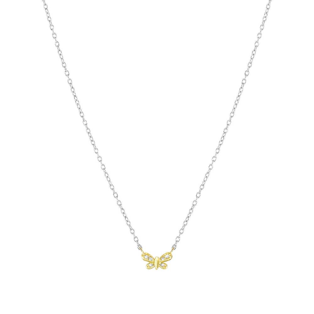 Nomination Collana MyTreasure Farfalla in Oro e Diamanti Nuovo