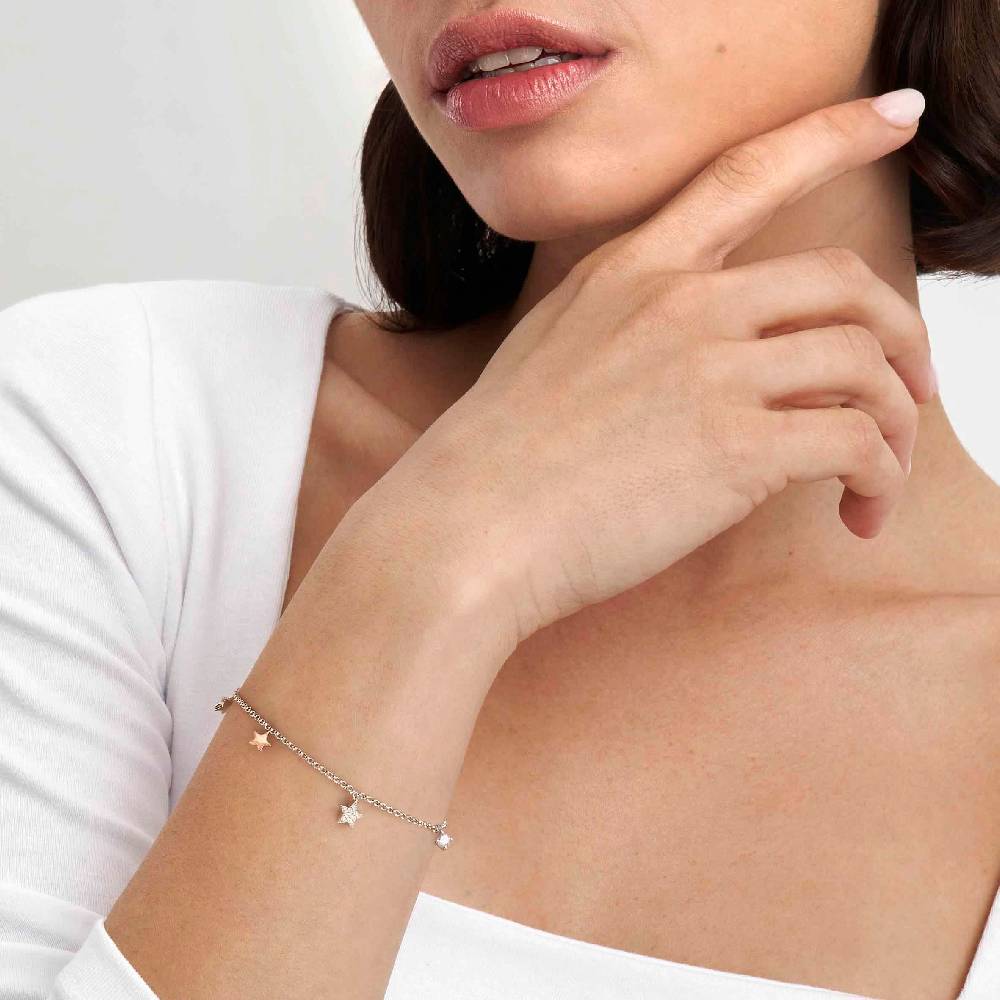 Nomination Bracciale Lucentissima Mix Pendenti Stelle e Cubic Zirconia Flash Sale