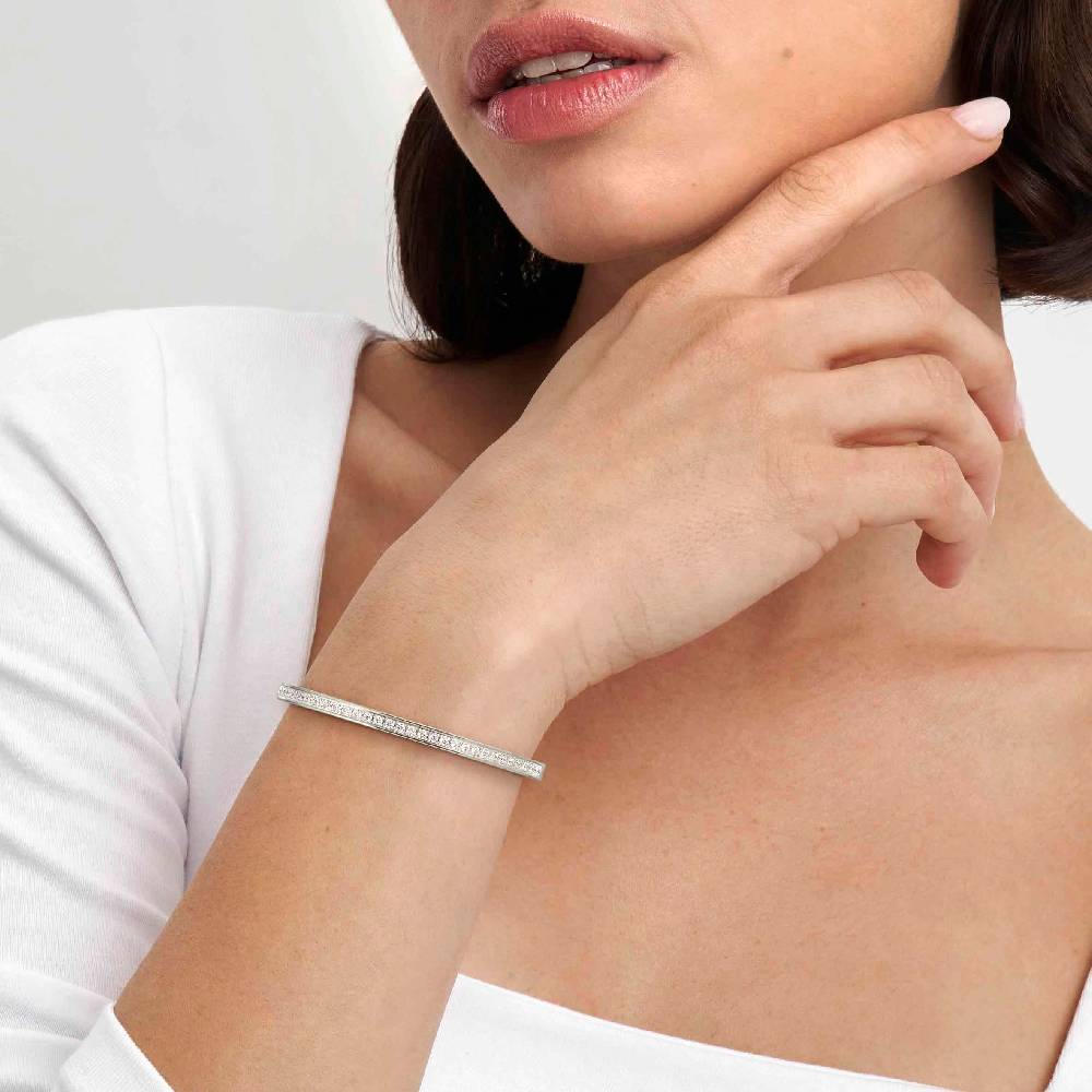 Nomination Bracciale Pretty Bangles con Zirconi Bianchi Vendita Calda