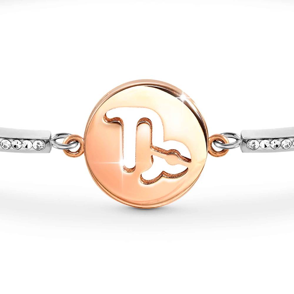 Nomination Bracciale Milleluci Zodiaco Capricorno in PVD rosa e Cristalli Convenienza