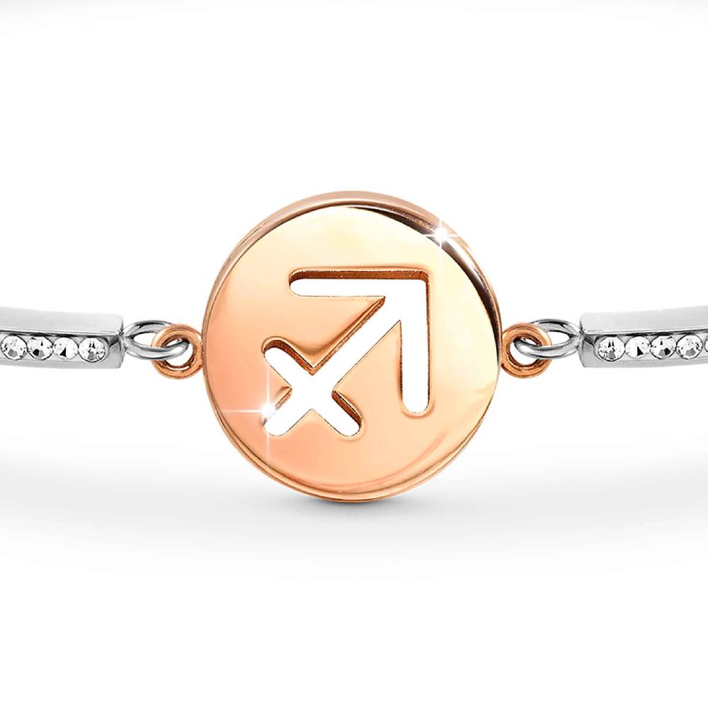 Nomination Bracciale Milleluci Zodiaco Sagittario in PVD rosa e Cristalli Offerta