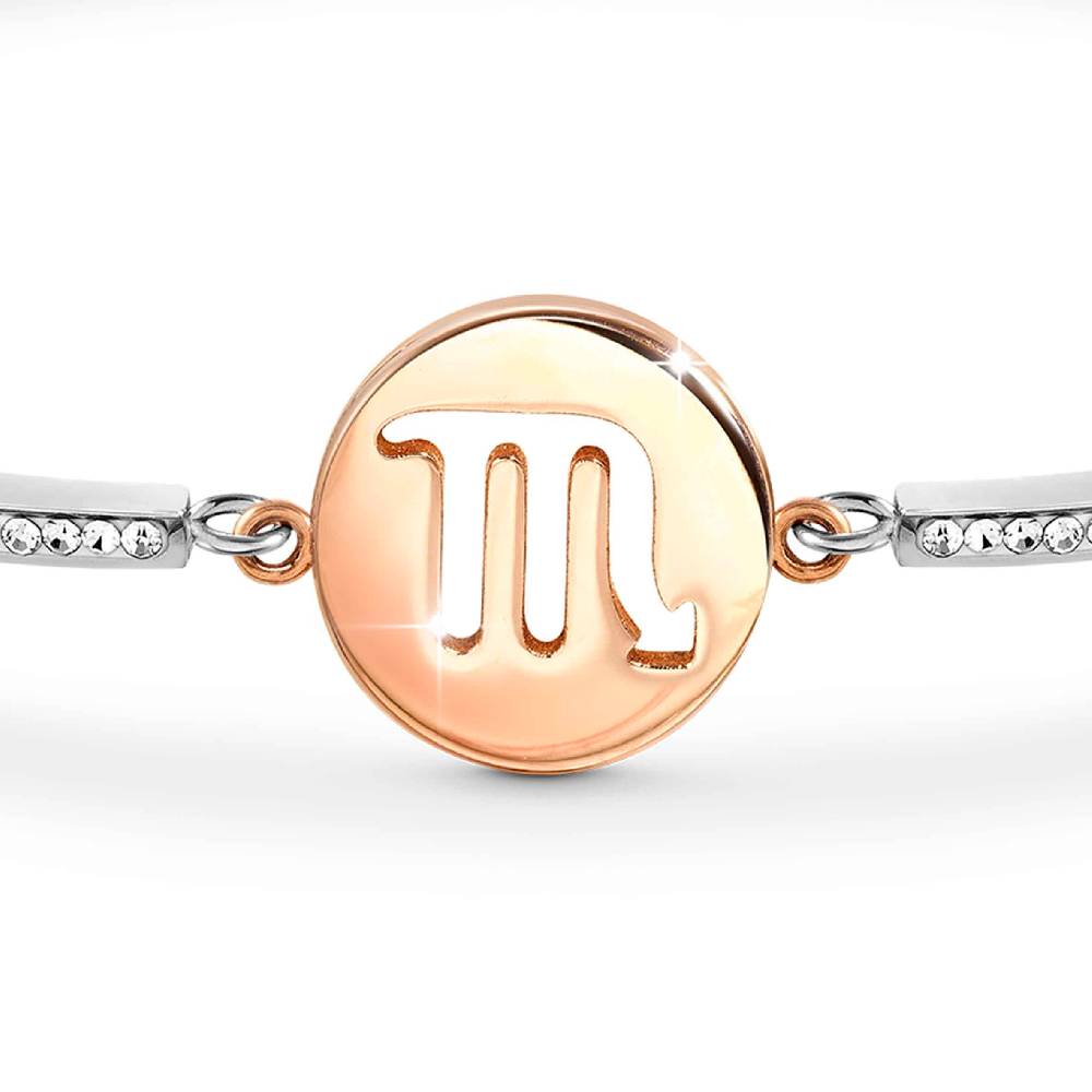 Nomination Bracciale Milleluci Zodiaco Scorpione in PVD rosa e Cristalli Economico
