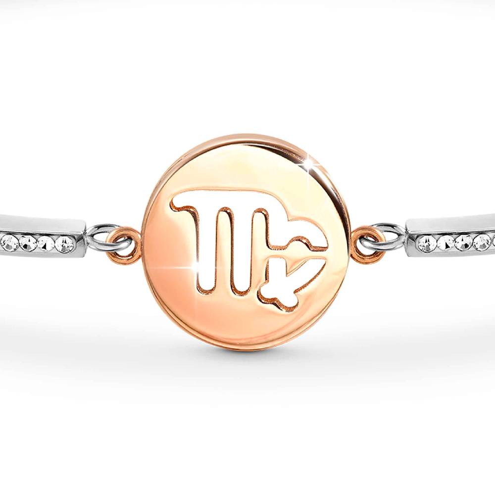 Nomination Bracciale Milleluci Zodiaco Vergine in PVD rosa e Cristalli Online
