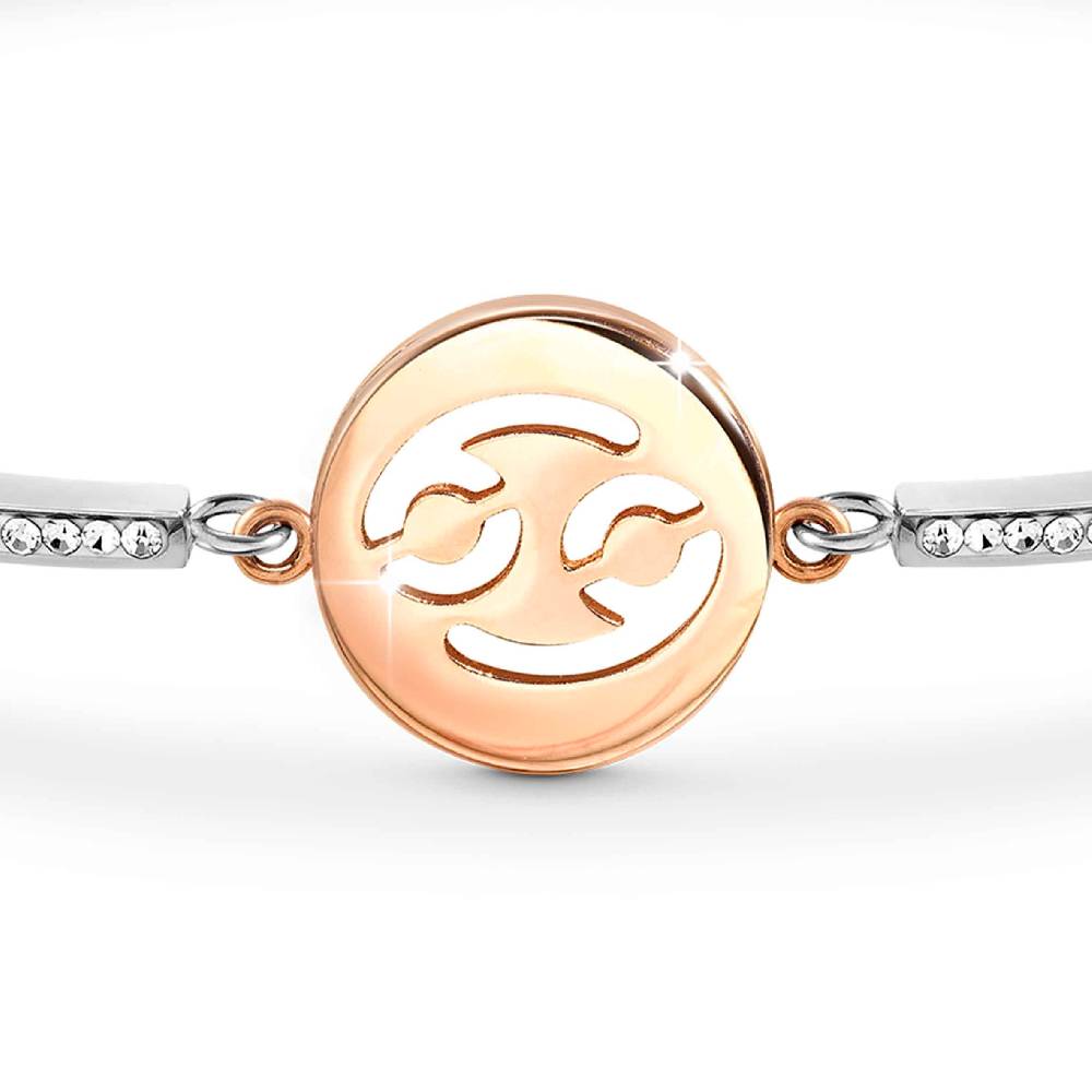 Nomination Bracciale Milleluci Zodiaco Cancro in PVD rosa e Cristalli In Vendita