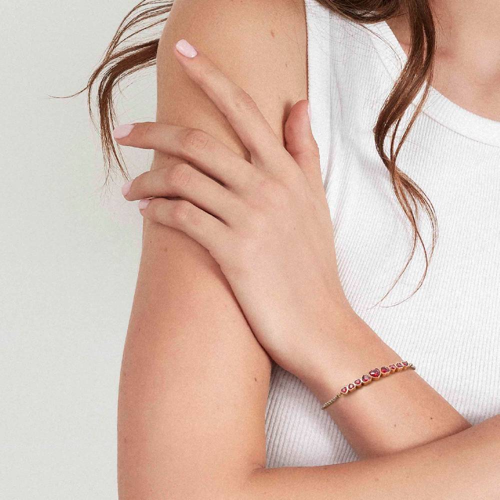 Nomination Bracciale Milleluci con Cristalli a cuore Saldi Di Fabbrica