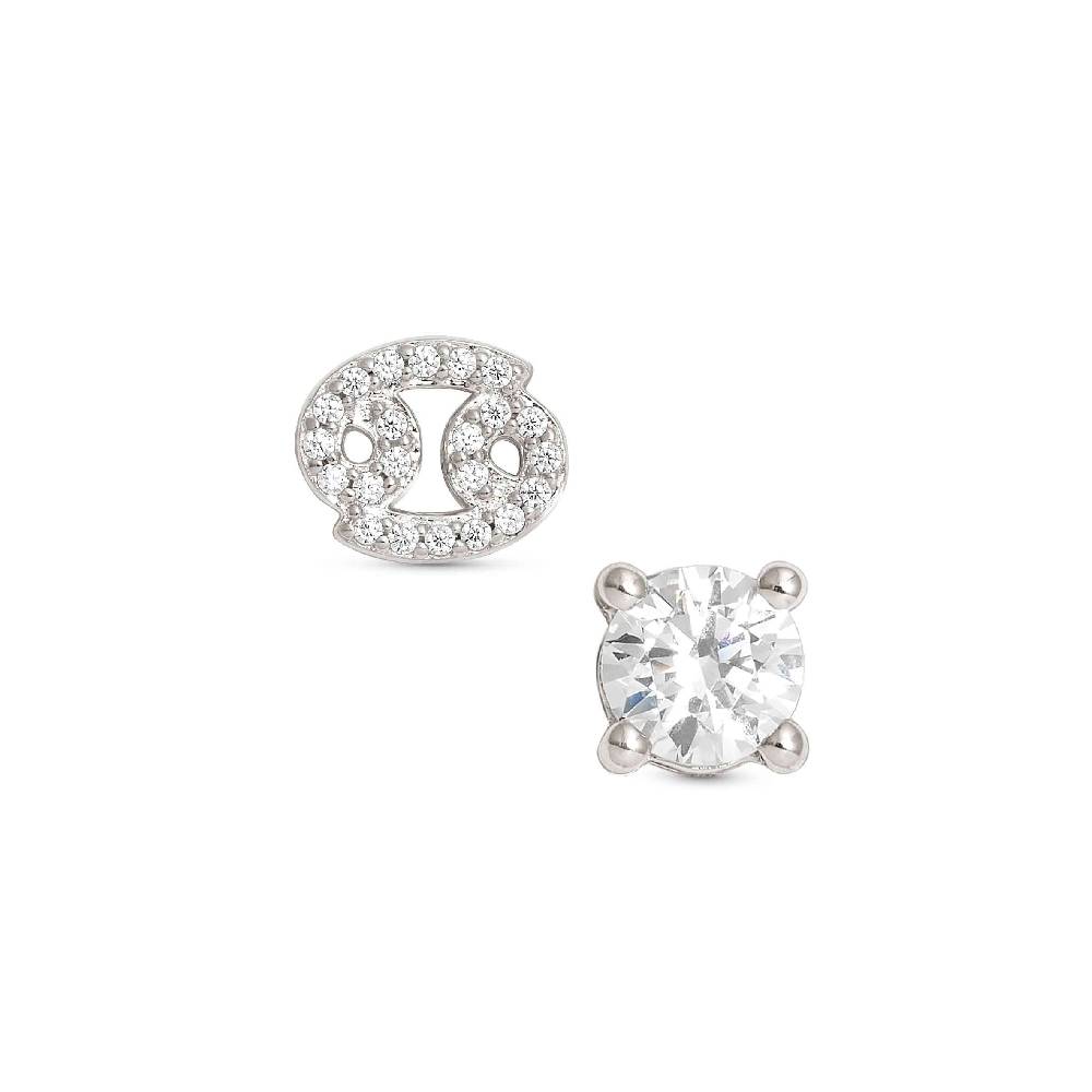 Nomination Orecchini MYZODIAC Cancro in argento e zircone Online