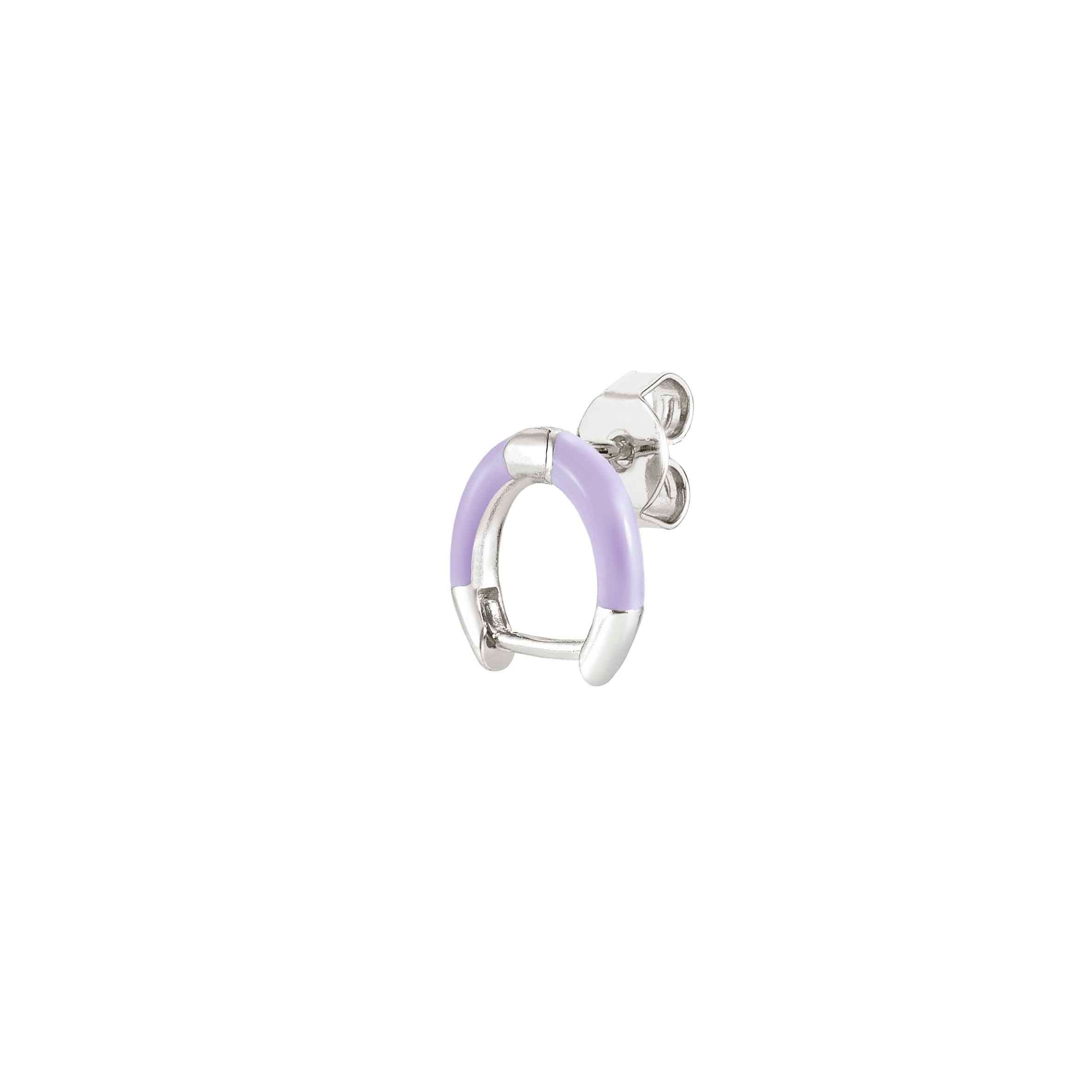 Nomination Orecchino SeiMia in Argento e Smalto Lilla Outlet