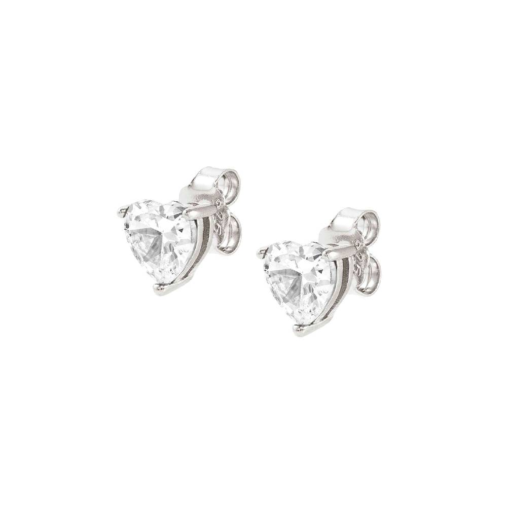Nomination Orecchini SweetRock argento cuore bianco Moda