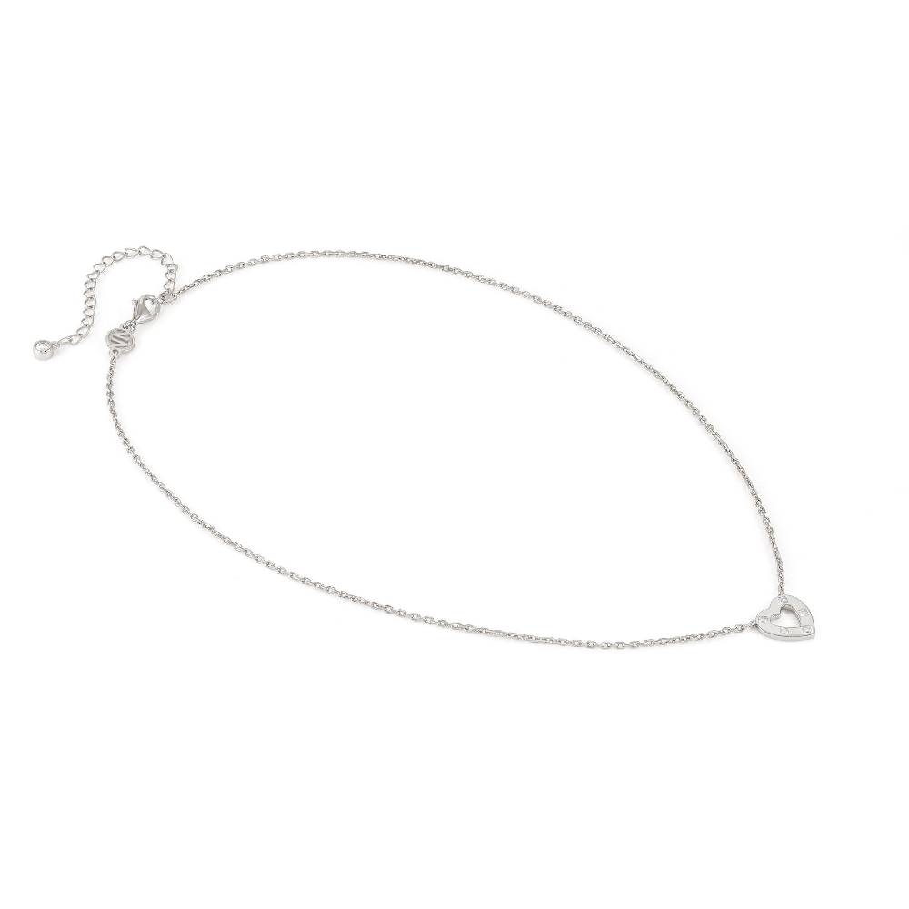 Nomination Collana Carismatica Cuore e Cubic Zirconia bianchi Grande vendita