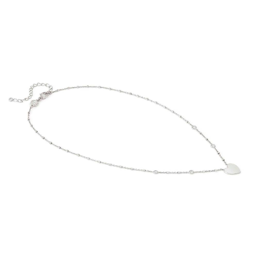 Nomination Collana Messaggi d'amore Cuore incidibile e Pietre bianche Flash Sale