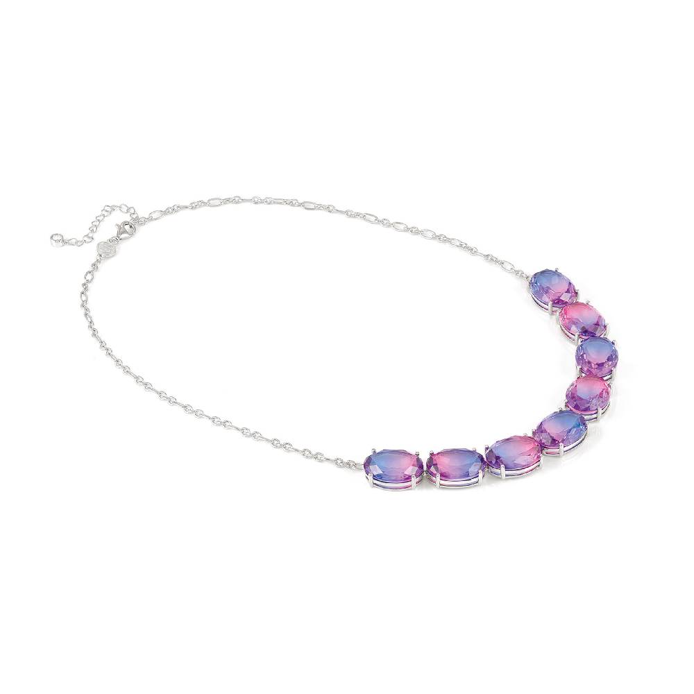 Nomination Collana Symbiosi pietre grandi bicolor rosa e viola Offerta temporanea