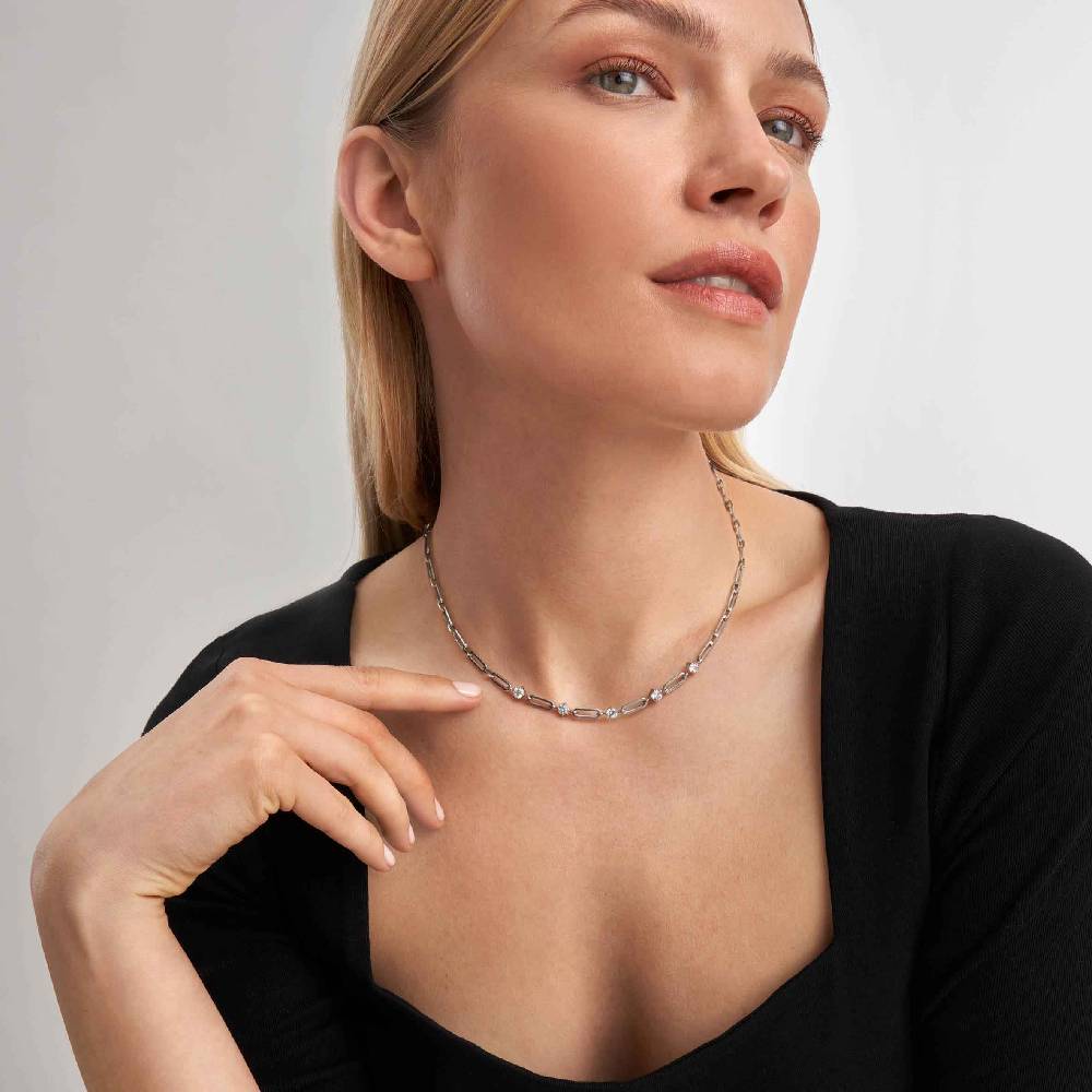 Nomination Collana Chainsofstyle corta con pietre Offerte speciali