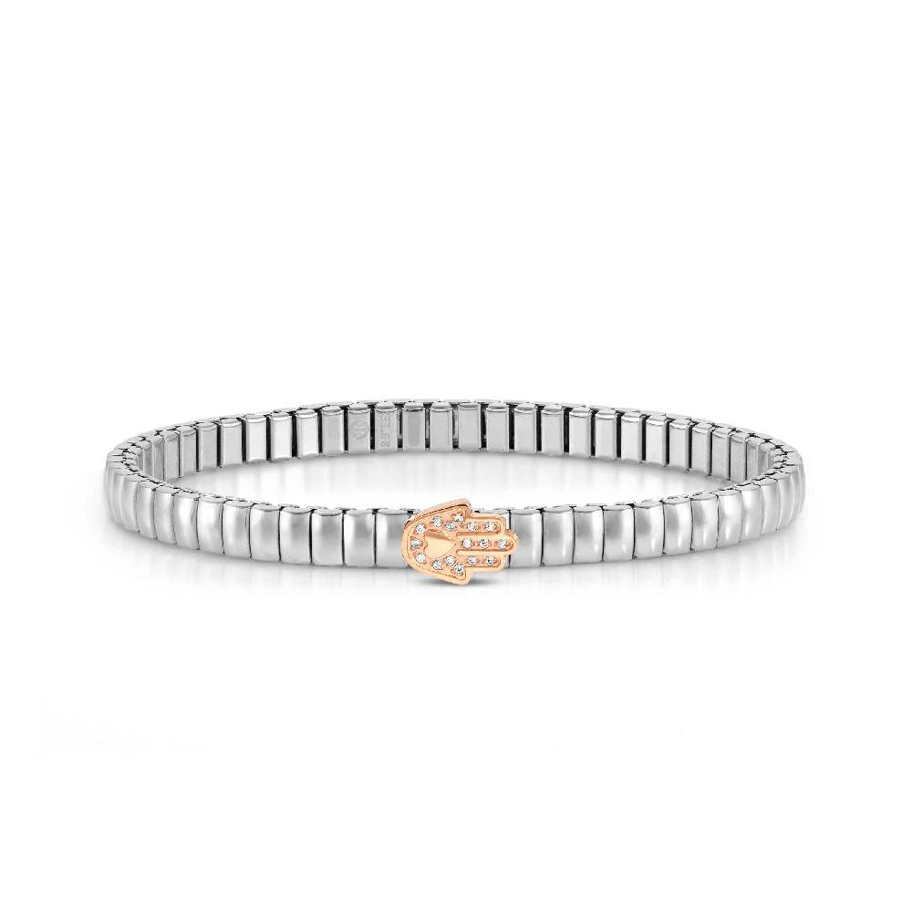 Nomination Bracciale Extension in Acciaio con Mano di Fatima Spedizione Gratuita