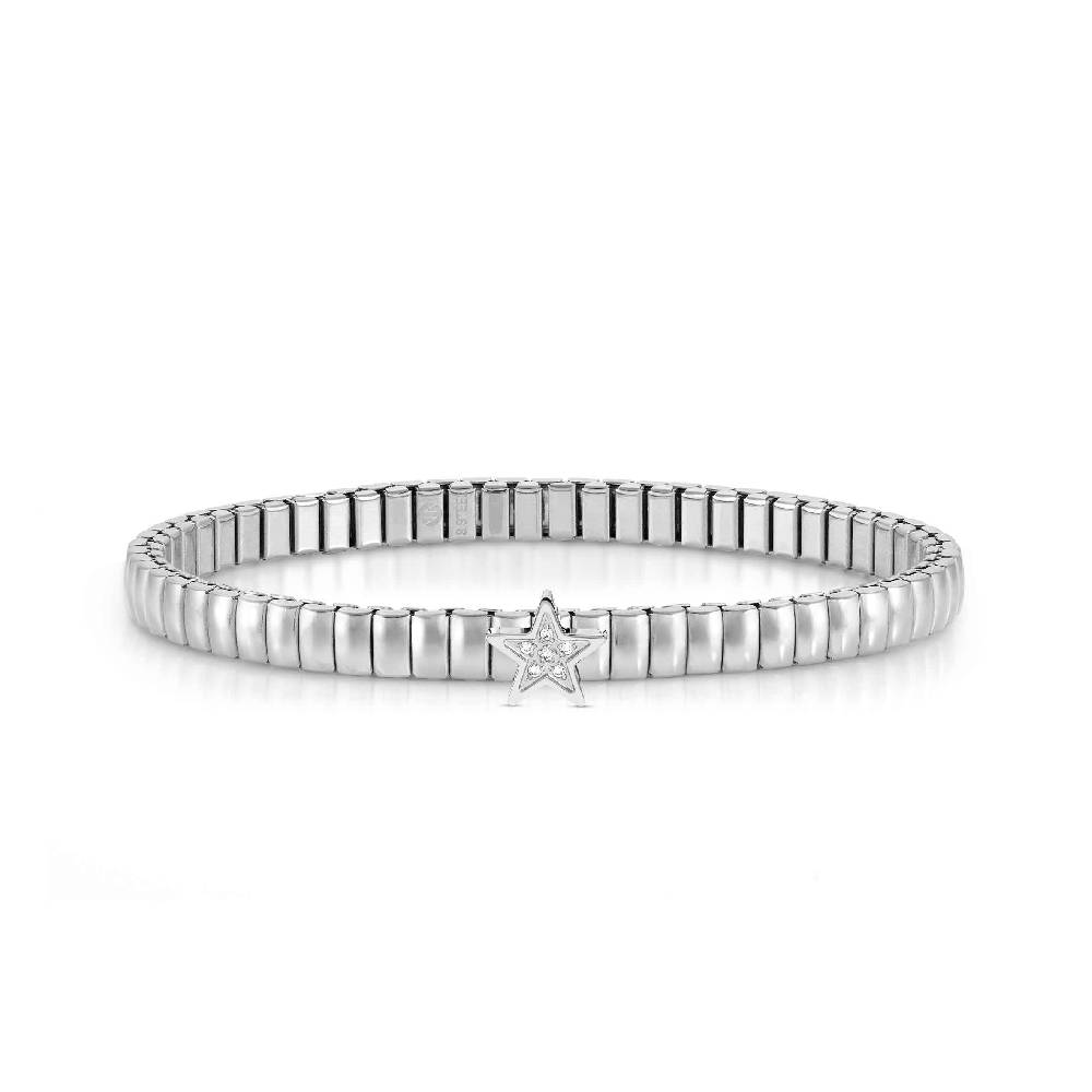 Nomination Bracciale Extension in Acciaio con Stella e Pietre
