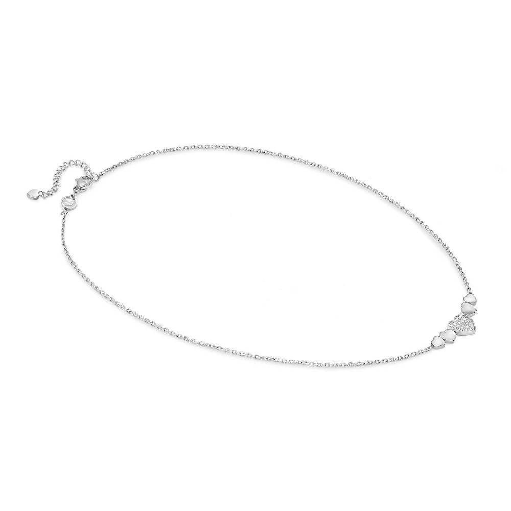 Nomination Collana misstrendy con cuore e cubic zirconia Comprane uno, ottenene uno gratis