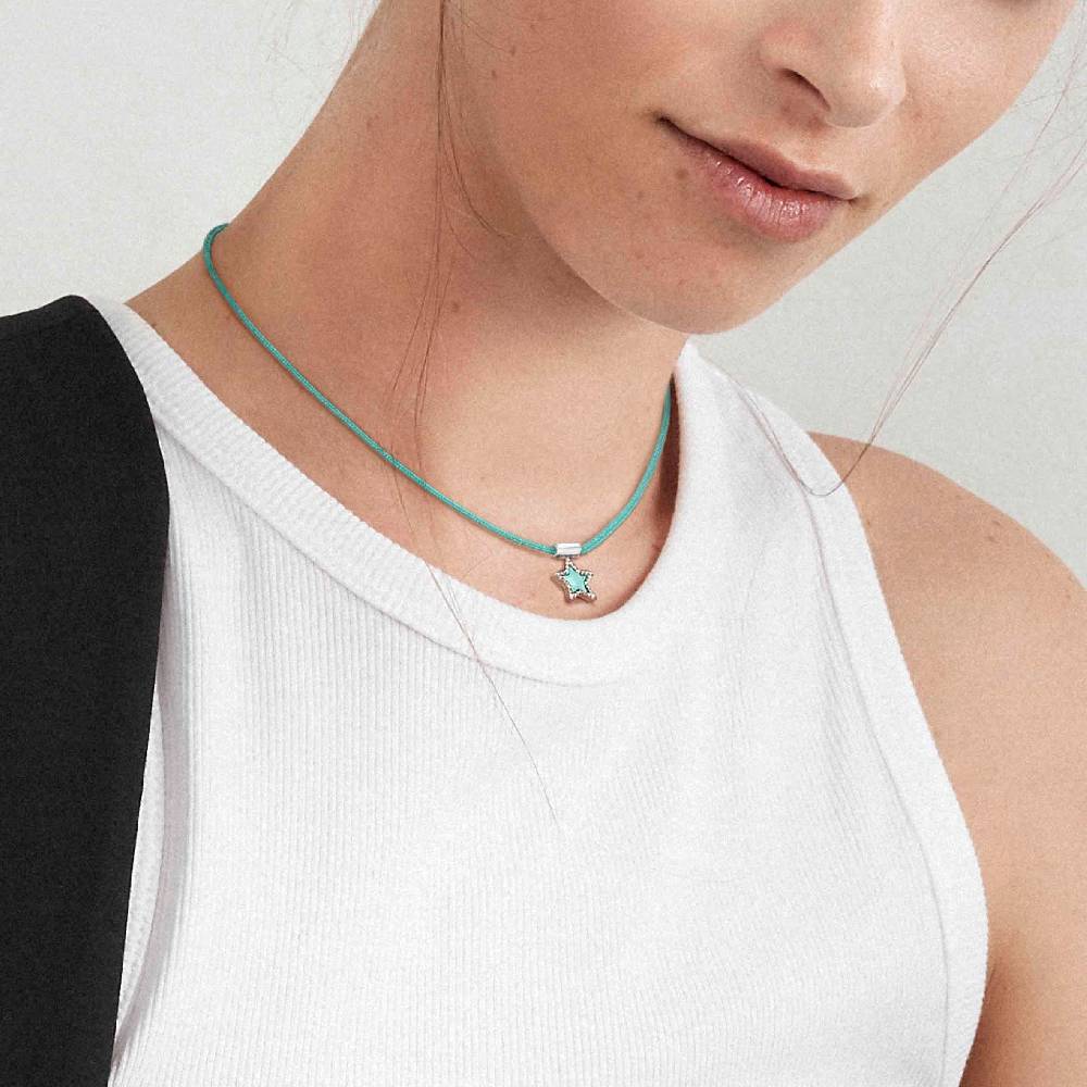Nomination Collana SeiMia in Cordino Tecnico colorato e Argento Sostegno trimestrale