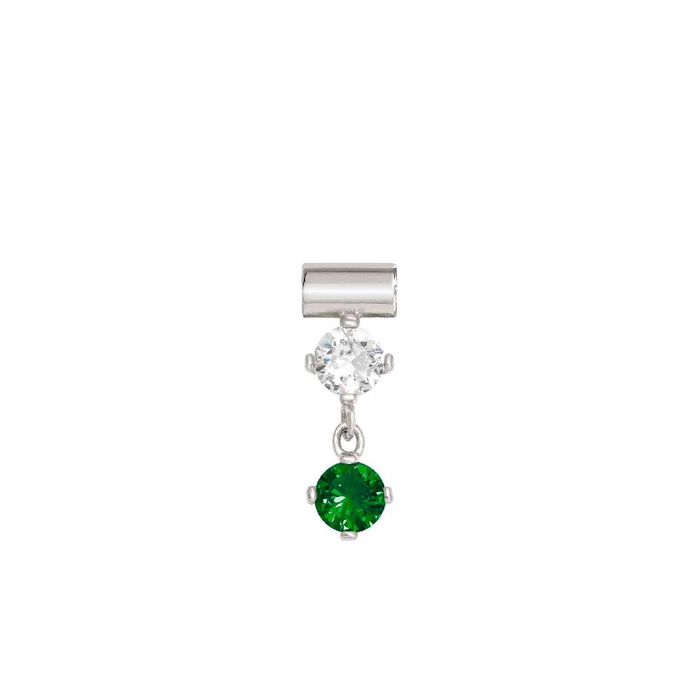Nomination Ciondolo SeiMia con Cubic Zirconia Verde e Bianco Enormi sconti