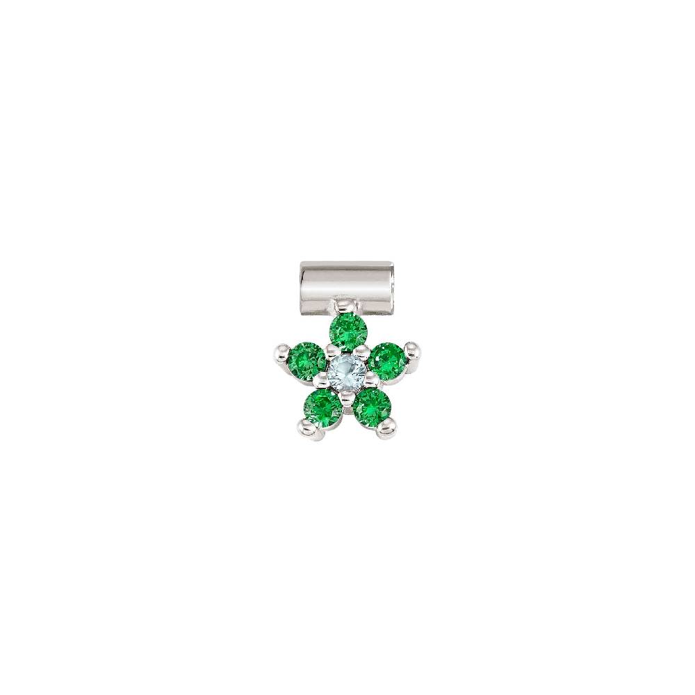 Nomination Ciondolo SeiMia fiore Verde e bianco con CZ 50% di sconto con spedizione gratuita