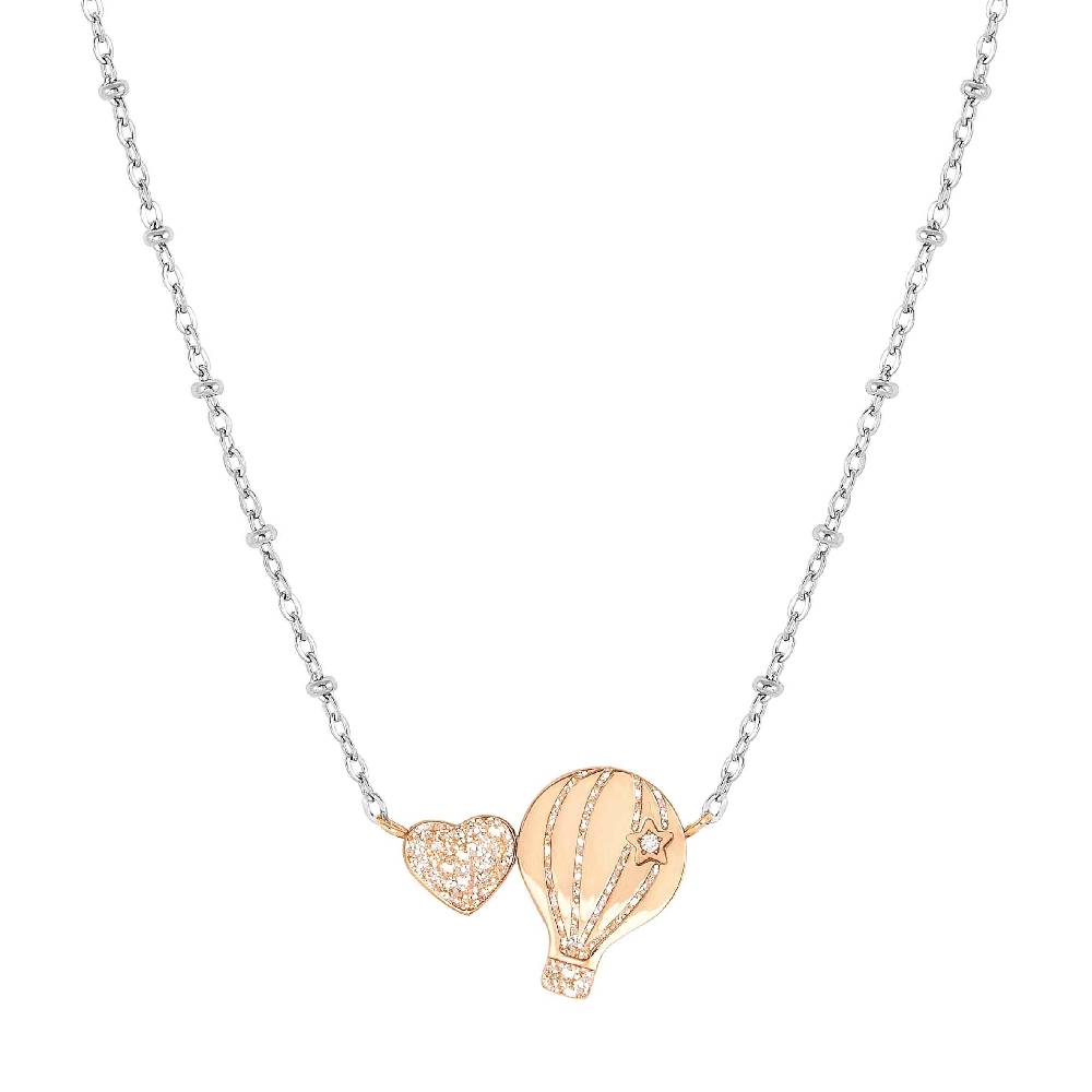 Nomination Collana Happyworld Mongolfiera e Cuore