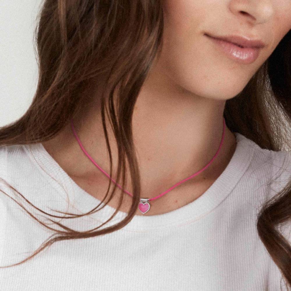Nomination Collana SeiMia in Argento e Cordino Tecnico colorato Saldi Di Fabbrica