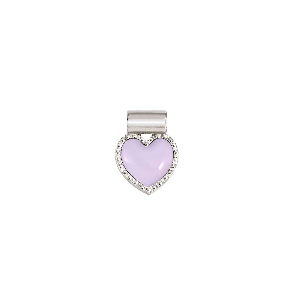 Nomination Ciondolo SeiMia Cuore Lilla diamantato