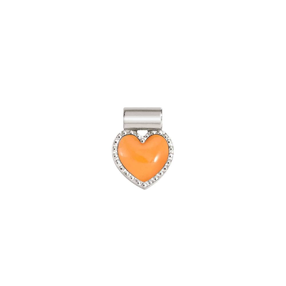 Nomination Ciondolo SeiMia Cuore Arancione diamantato Offerta per la Festa della Mamma