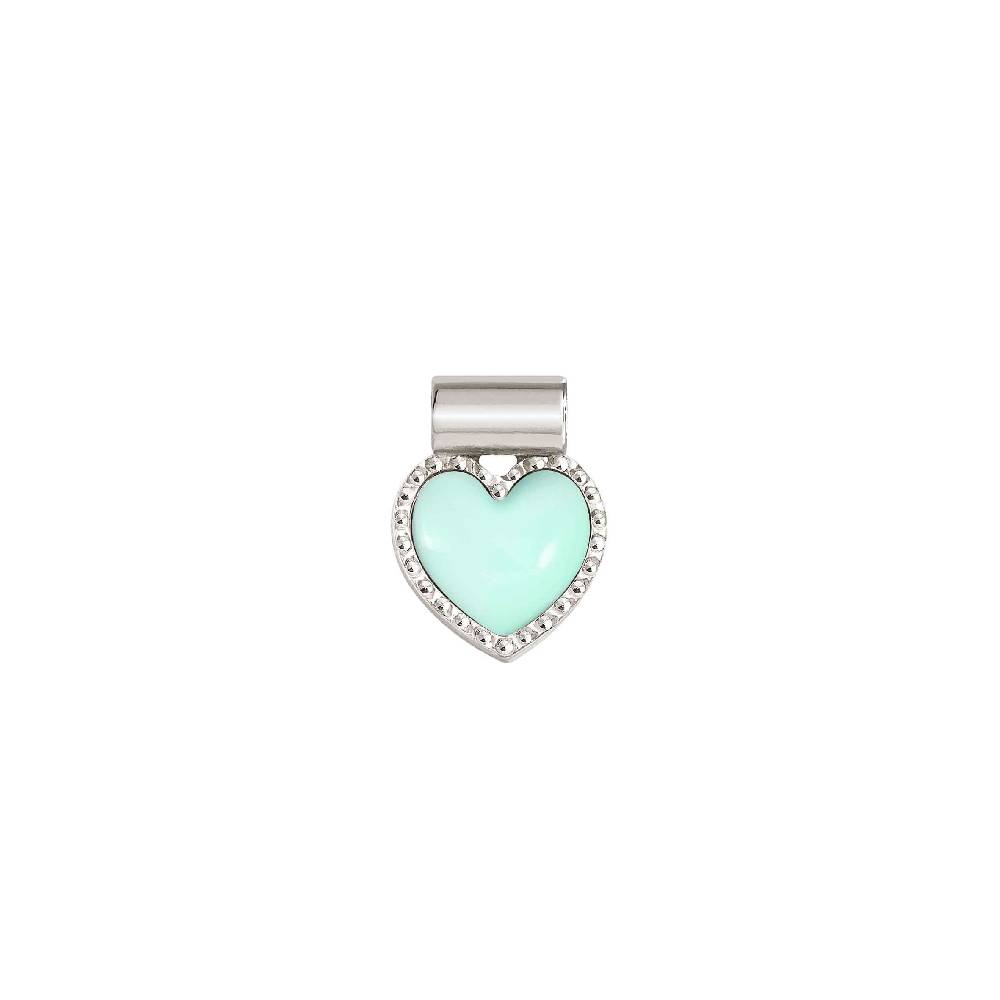 Nomination Ciondolo SeiMia Cuore Turchese diamantato Offerta Anniversario