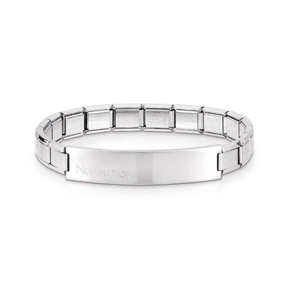Nomination Bracciale Trendsetter placca in acciaio