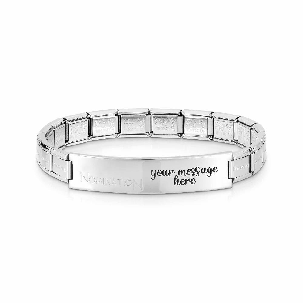 Nomination Bracciale Trendsetter placca in acciaio Sconti questo mese