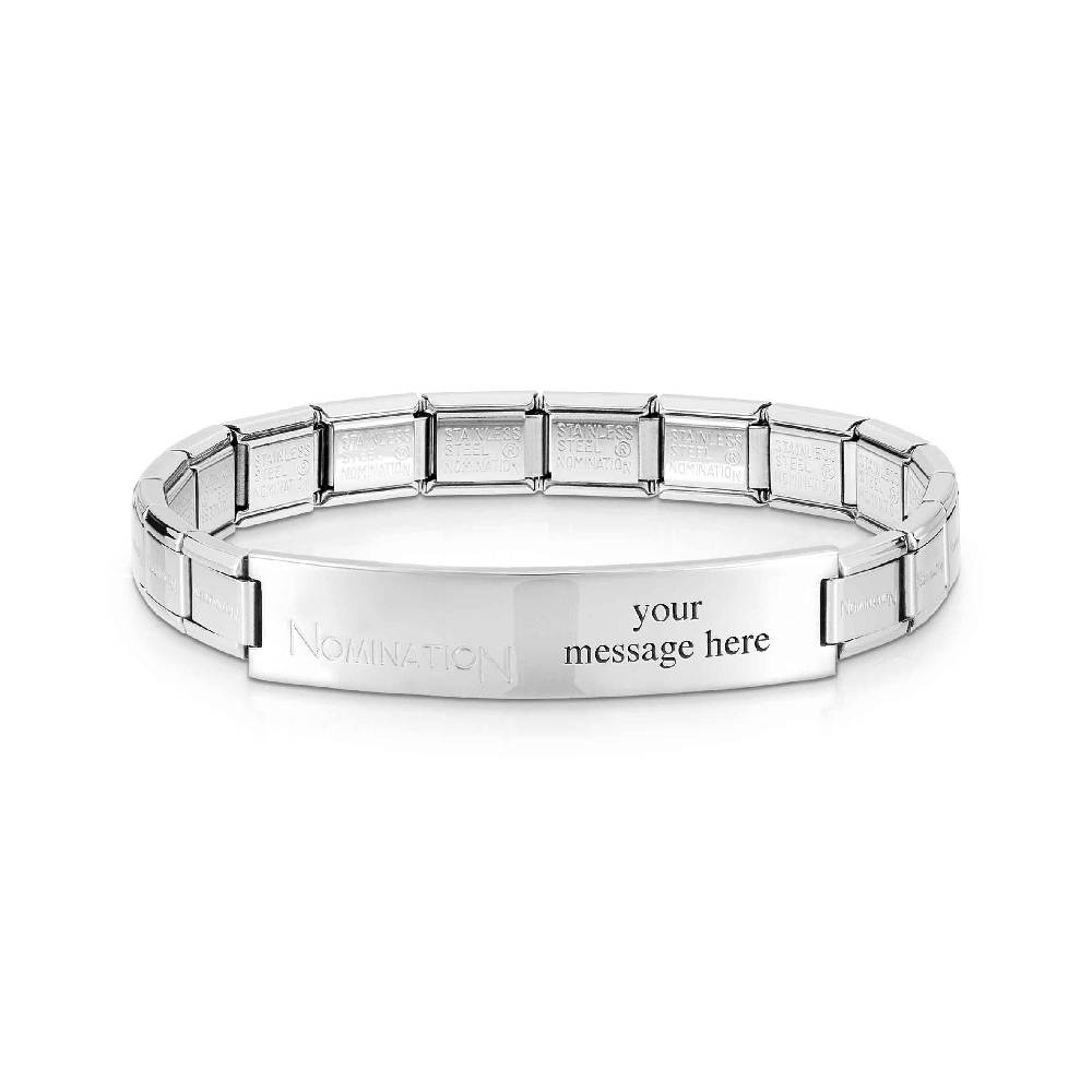 Nomination Bracciale Trendsetter placca in acciaio Sconti questo mese