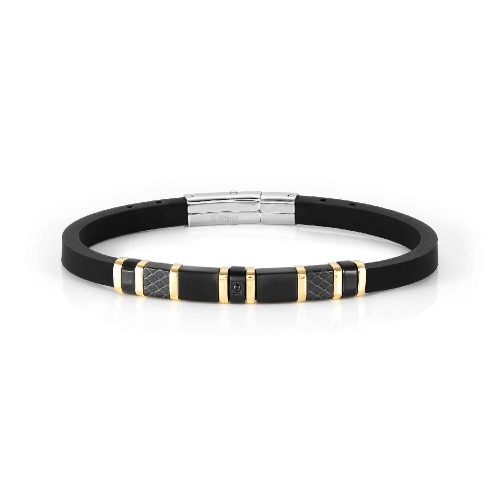 Nomination Bracciale City con dettagli acciaio lavorati