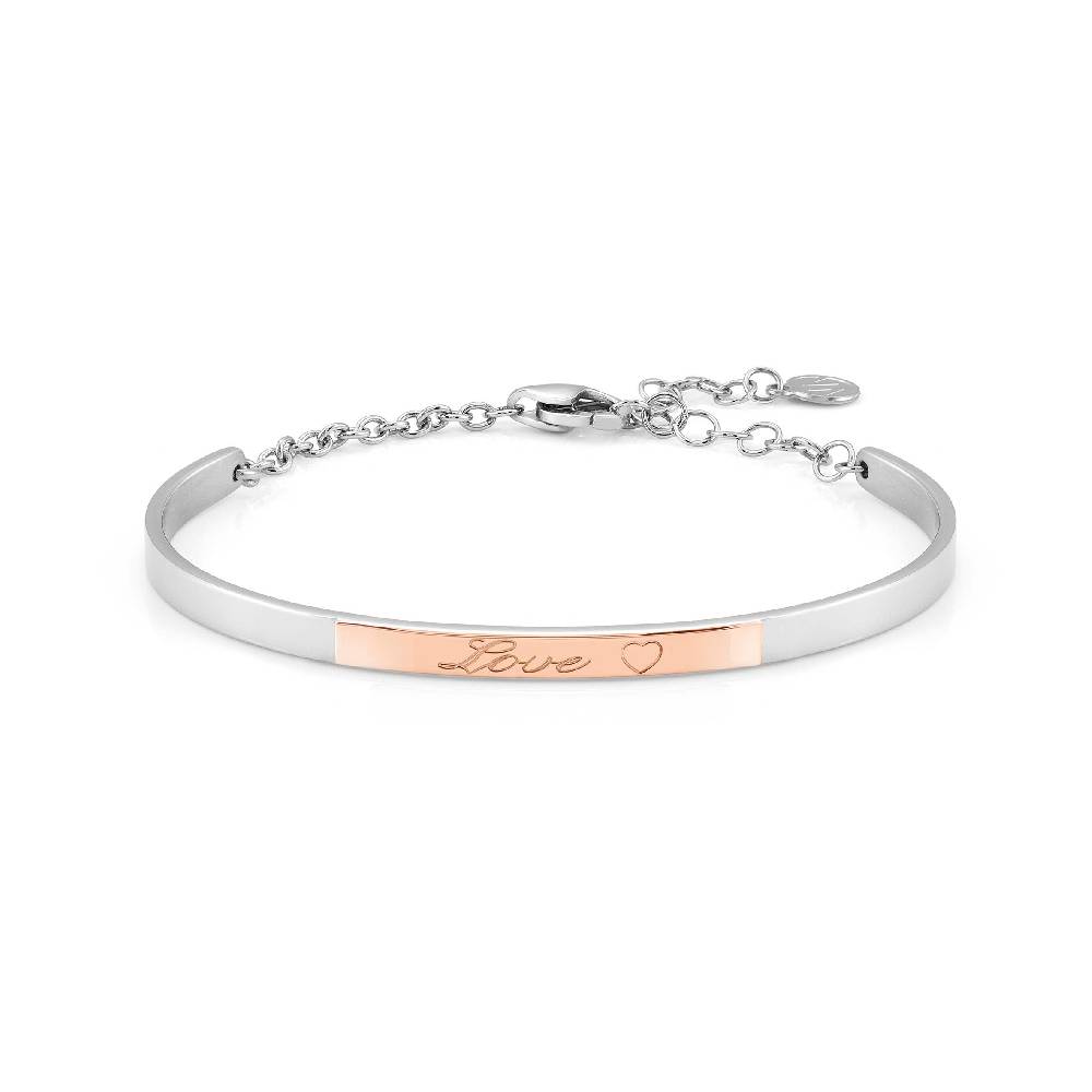 Nomination Bracciale Rigido BELLA LA VITA con targa Amore