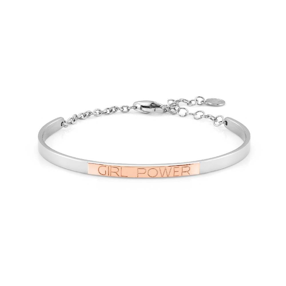 Nomination Bracciale Rigido BELLA LA VITA con targa Il Potere delle Ragazze