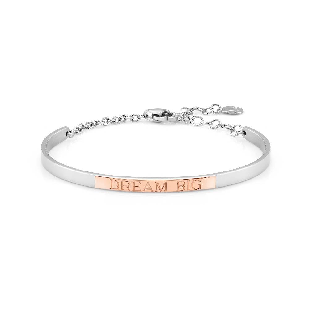 Nomination Bracciale Rigido BELLA LA VITA con targa Sogna in Grande